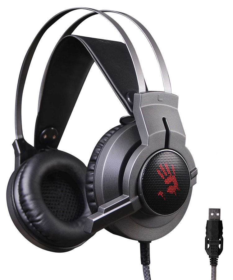 

Проводная гарнитура A4Tech Bloody G437, USB, черный (G437), Bloody G437