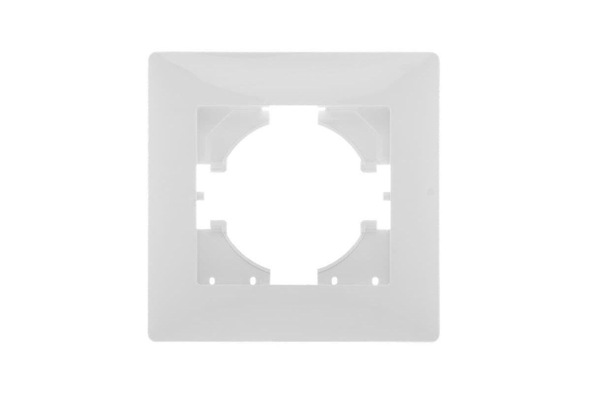 Рамка GUSI ELECTRIC Bravo С1010-001, горизонтальная и вертикальная, 1-пост, 1, белый (748831) - фото 1