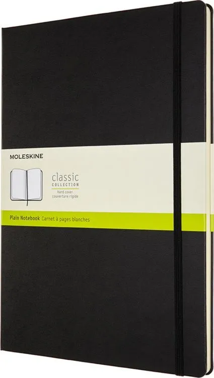 

Блокнот Moleskine CLASSIC, A4, без линовки, 96 листов, черный (QP112)