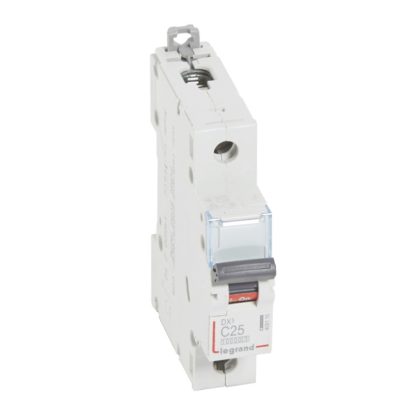 

Выключатель автоматический Legrand DX3 однополюсный (1P/1П) 25А C 10кА/16кА (409116)
