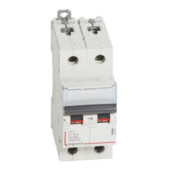 

Выключатель автоматический Legrand DX3 двухполюсный (2P/2П) 32А C 6kA/10kA (407803)