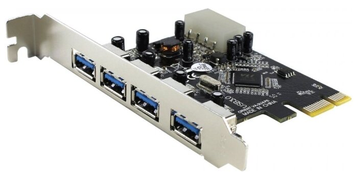 Контроллер USB 3.0 Orient VA-3U4PE, 4xUSB 3.0, PCI-E, Retail (29326)