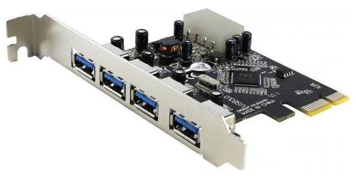 

Контроллер USB 3.0 Orient VA-3U4PE, внешние порты: 4xUSB 3.0, PCI-E, Retail (29326), VA-3U4PE