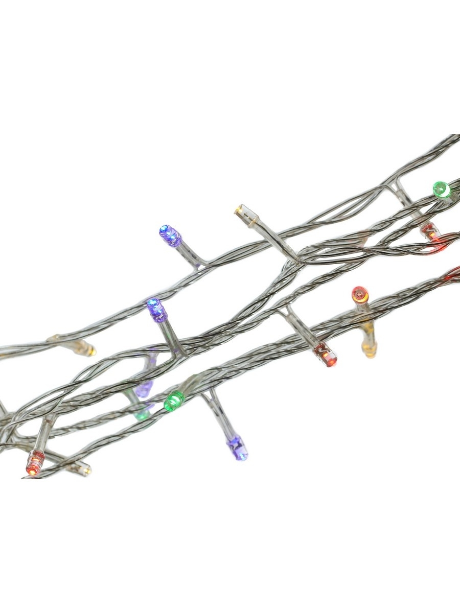 Гирлянда ECOLA N6YM10ELC светодиодная наращиваемая нить, ламп: 160 шт., 100 м, от сети, RGB (N6YM10ELC)