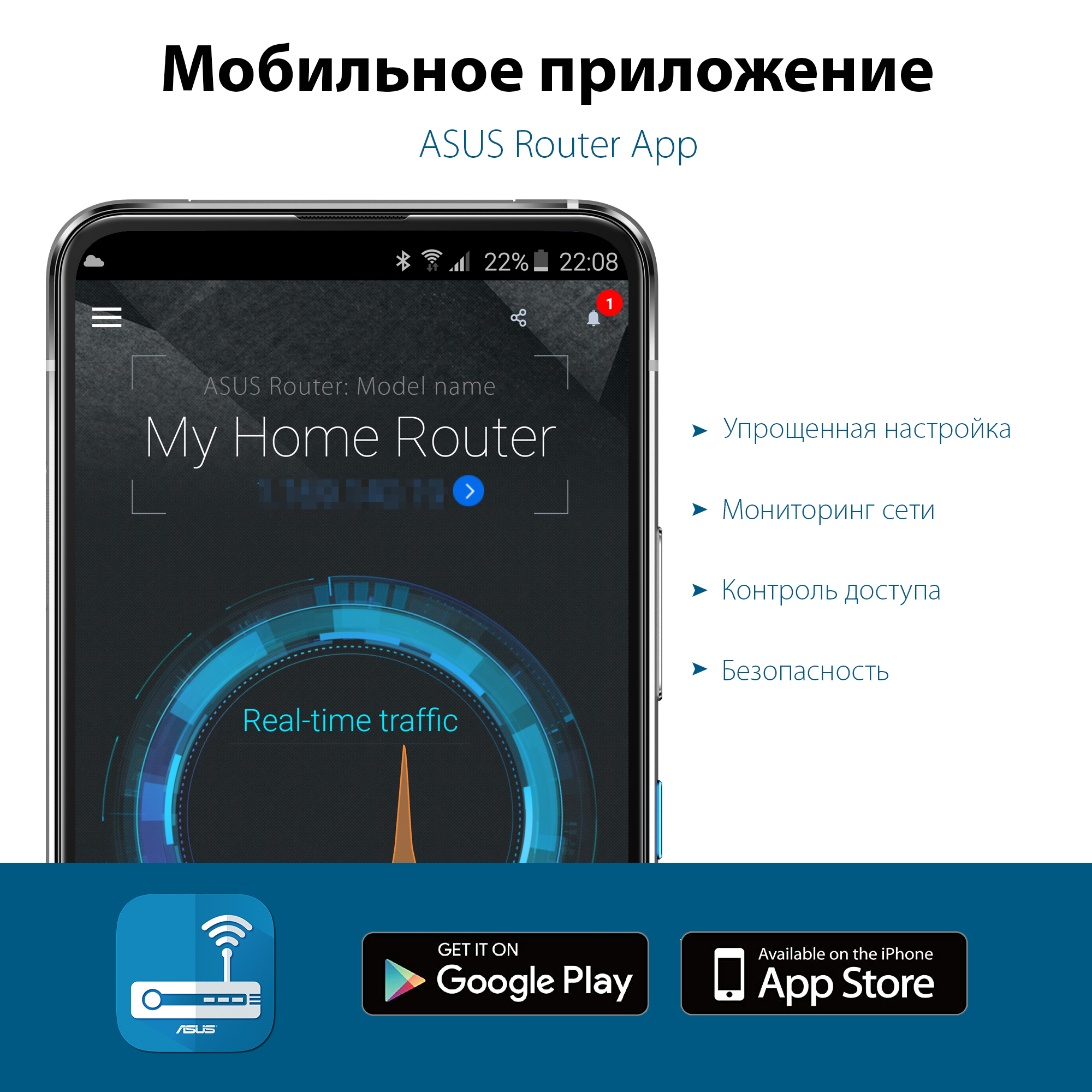 Wi-Fi роутер ASUS RT-AX53U, до 1.2 Гбит/с, 942348 купить по цене 6186 руб в  Барнауле в интернет-магазине e2e4