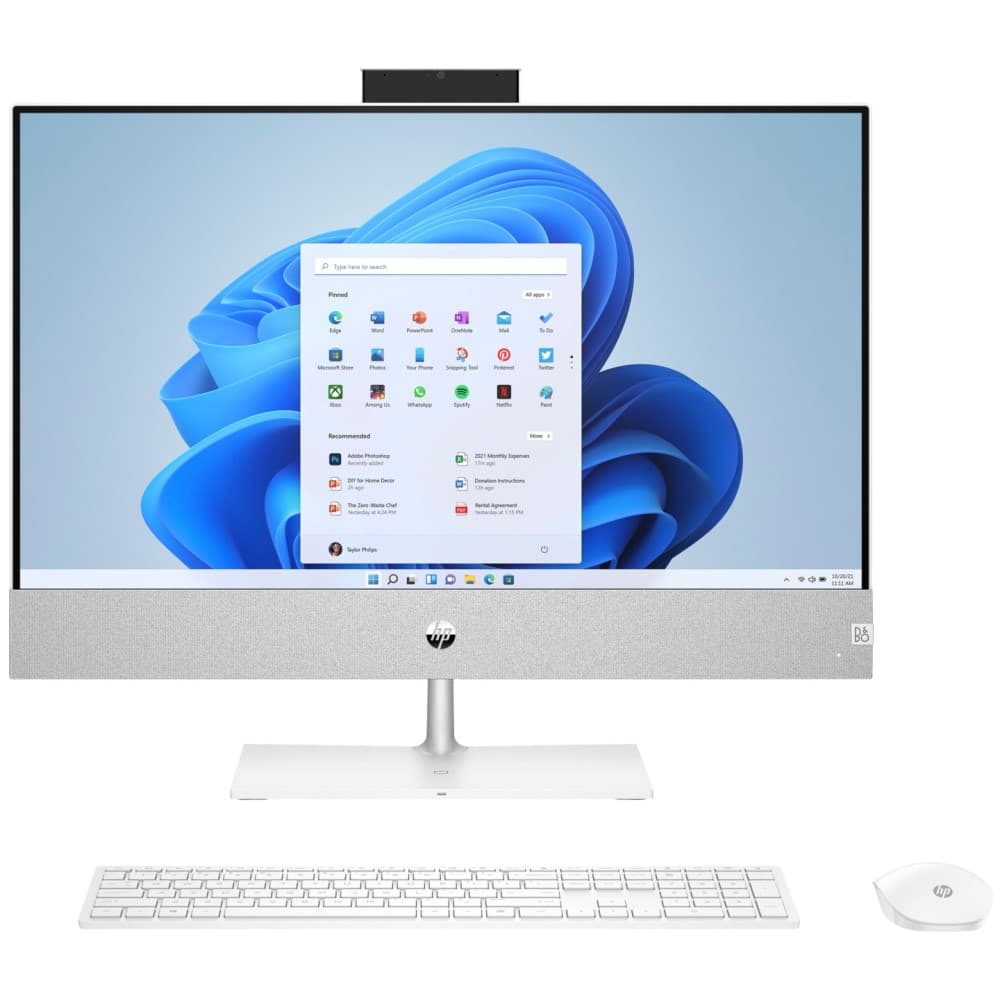 

Моноблок HP Pavilion 24-ca0026ur 23.8" 1920x1080, AMD Ryzen 5 5500U 2.1GHz, 16Gb RAM, 512Gb SSD, AMD Radeon Graphics, WiFi, BT, Cam, Windows 11, белый, клавиатура, мышь (5D250EA), 24-ca0026ur