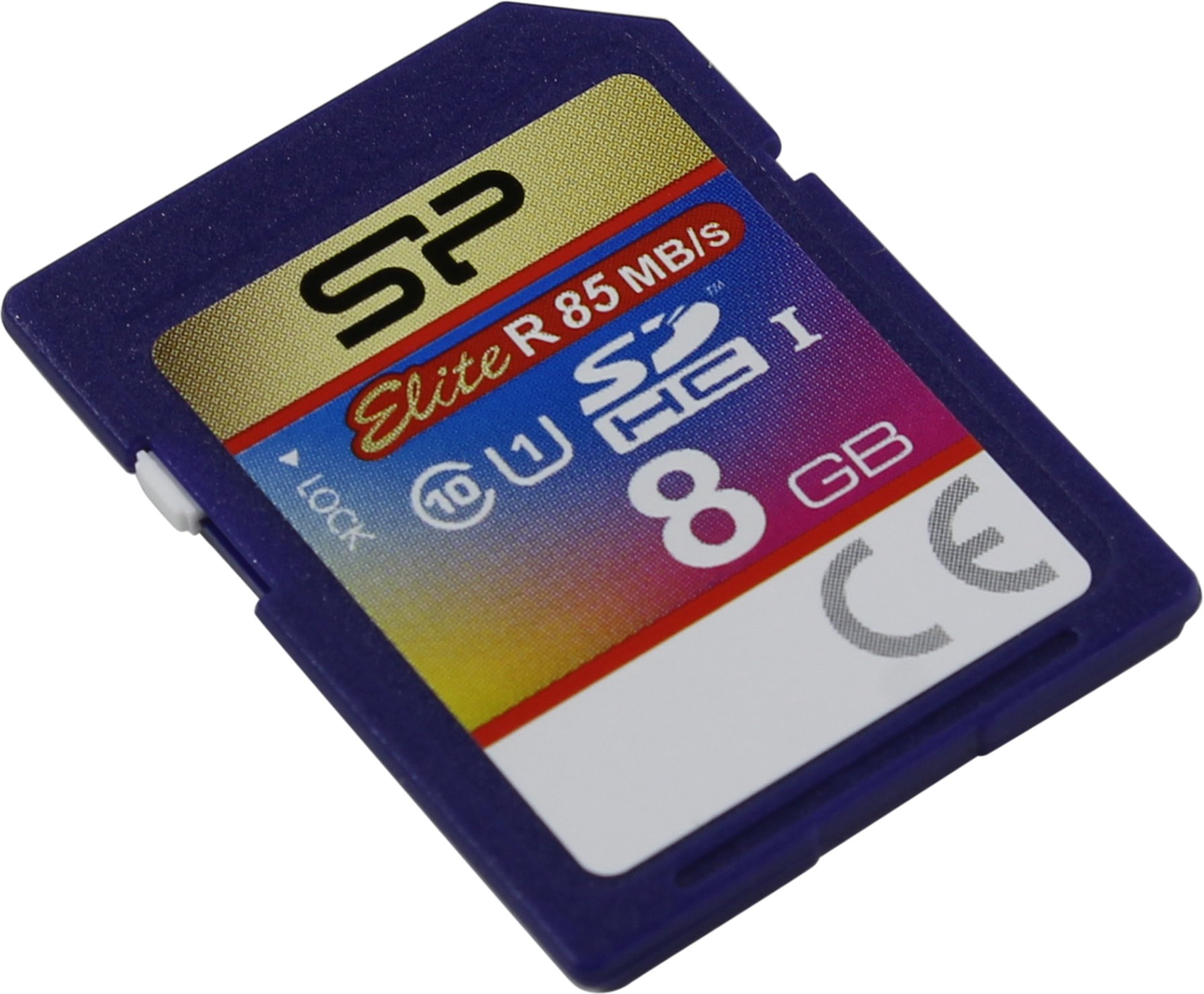 Карта памяти 8Gb SDHC Silicon Power Elite Class 10 UHS-I U1 (SP008GBSDHAU1V10)