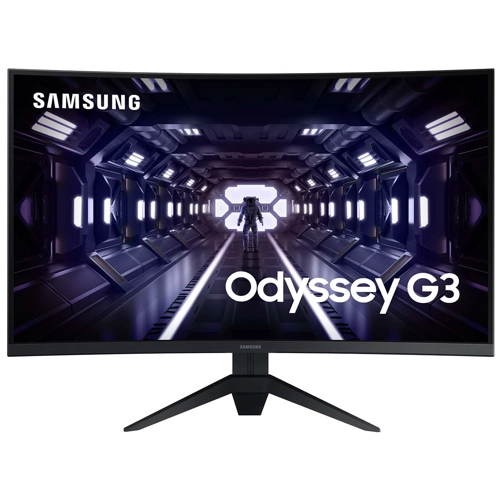 

Монитор 32" Samsung Odyssey G3 C32G35TFQI VA, изогнутый, 1920x1080 (16:9), 300кд/м2, 165Hz, 5мс, 178°/178°, FreeSync Premium, HDMI, DisplayPort, черный (LC32G35TFQIXCI), C32G35TFQI