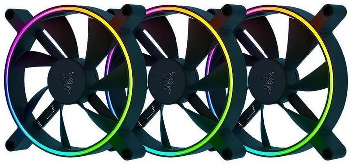 

Комплект вентиляторов Razer Kunai Chroma, 140 мм, 1600rpm, 30 дБ, 4-pin PWM, 3шт, ARGB (RC21-01810200-R3M1), Kunai Chroma