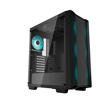 Корпус Deepcool CC560, ATX, Midi-Tower, USB 3.0, синяя подсветка, черный, без БП (R-CC560-BKGAA4-G-1)