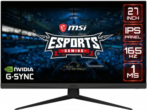 

Монитор 27" MSI Optix G273 IPS, 1920x1080 (16:9), 300кд/м2, 165Hz, 1мс, 178°/178°, NVIDIA G-SYNC, HDMI, DisplayPort, черный (9S6-3CA71A-054), G273