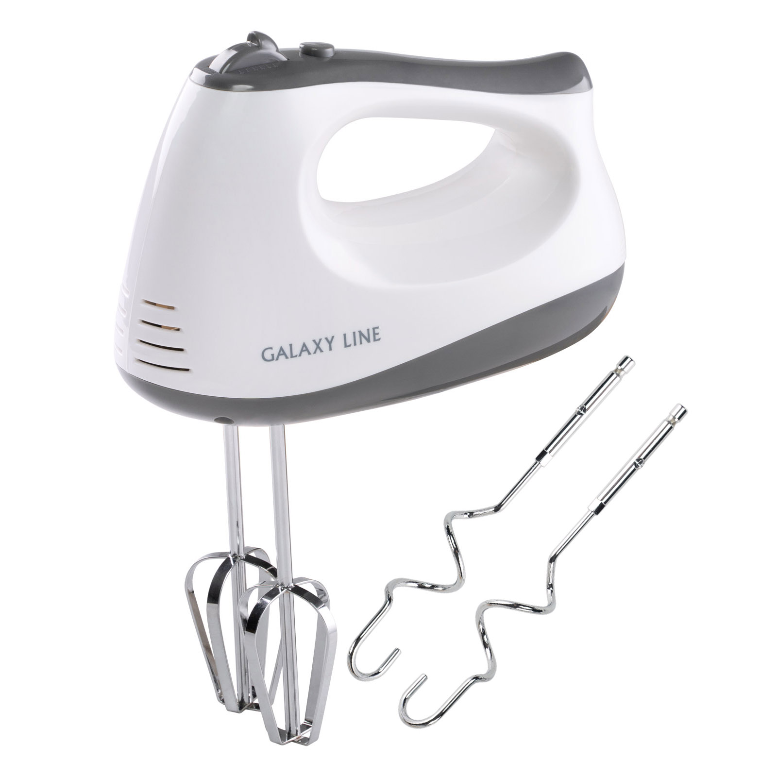 

Миксер электрический Galaxy LINE GL 2225 200Вт, белый/серый (гл2225л), GL 2225