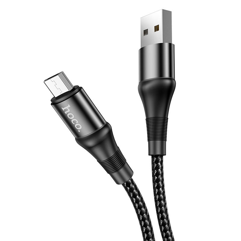 

Кабель Micro USB 2.0(Bm)-USB 2.0(Am), 2.4A, 1м, черный HOCO X50 ( HC-34211), X50