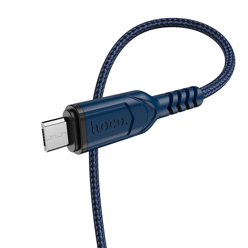 

Кабель Micro USB-USB, 2.4A, 1м, голубой HOCO X59 (HC-44913), X59