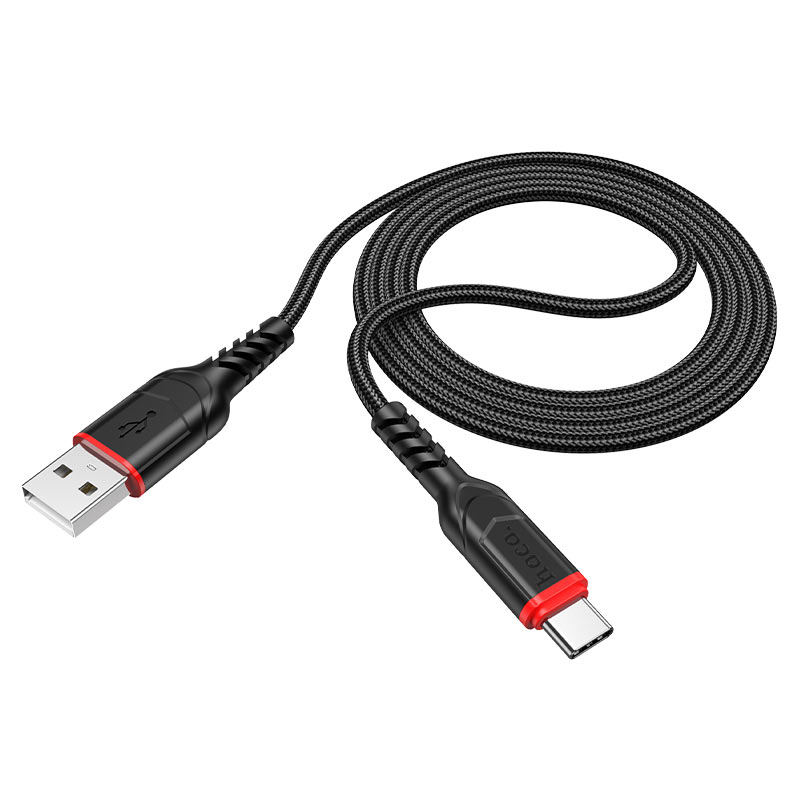 

Кабель USB Type-C(m)-USB 2.0(Am), 2.4A, 1м, черный HOCO X59 (HC-44920), X59