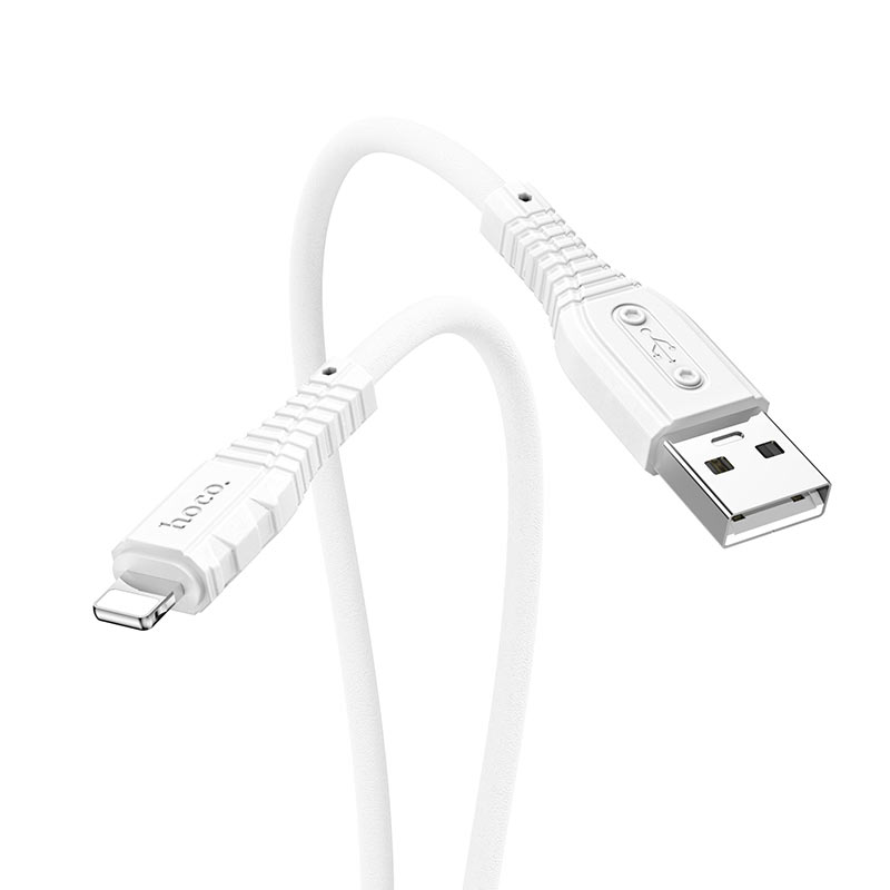 

Кабель Lightning 8-pin-USB, 2.4A, 1м, белый HOCO X67 (55827), X67