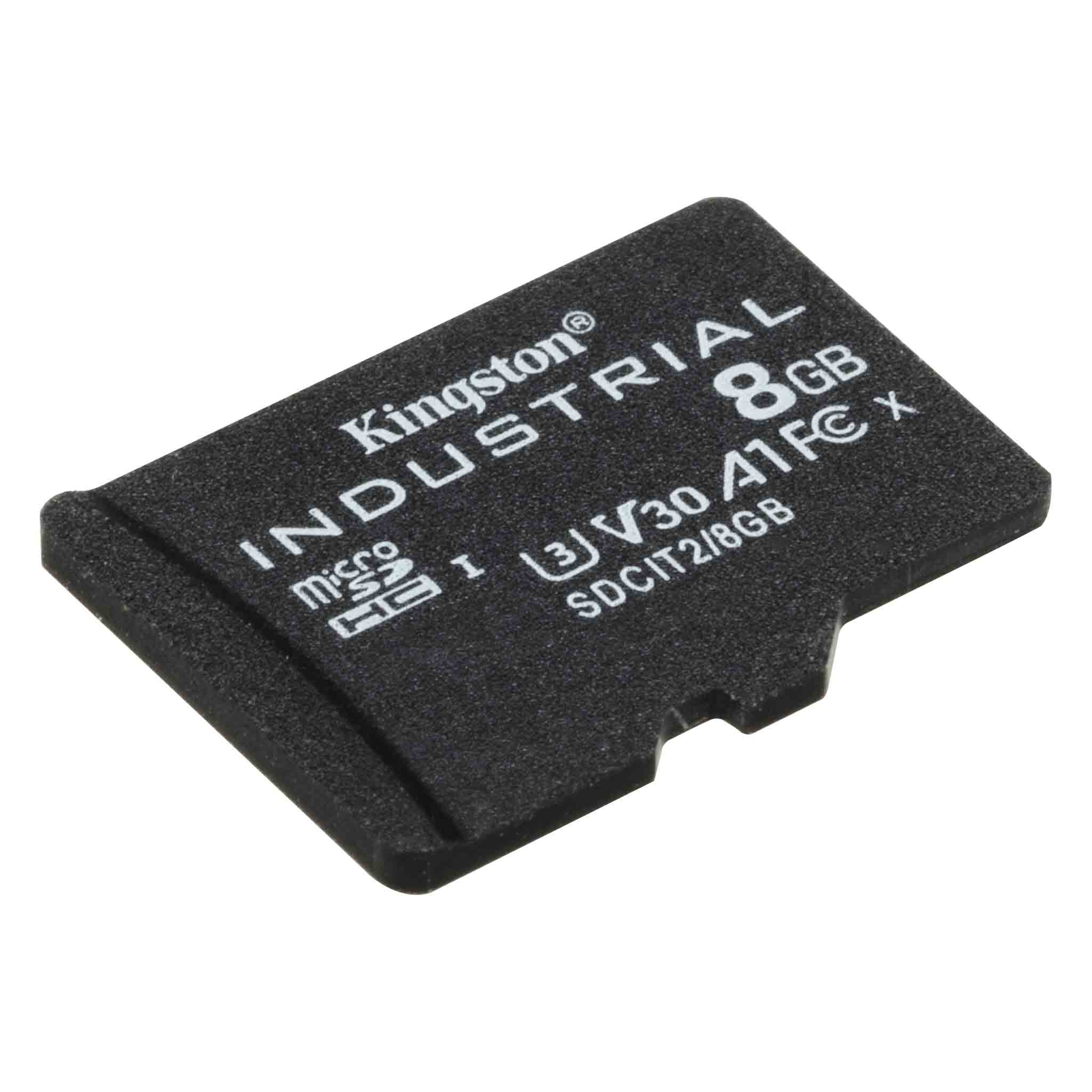 Карта памяти промышленная 8Gb microSDHC Kingston Industrial UHS-I U3 V30 A1 SDCIT28GBSP 157500₽