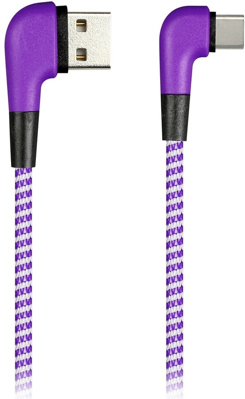 

Кабель USB Type-C(m)-USB 2.0(Am), 2A, 1м, фиолетовый Smartbuy Socks (iK-3112NSL violet), 0