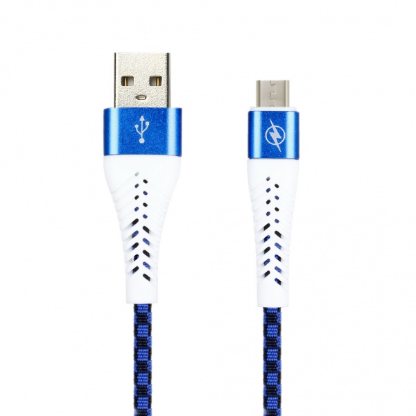 

Кабель USB 2.0(Am)-Micro USB 2.0(Bm), 2A, 1м, синий Smartbuy CHESS (iK-12CSS blue), 0
