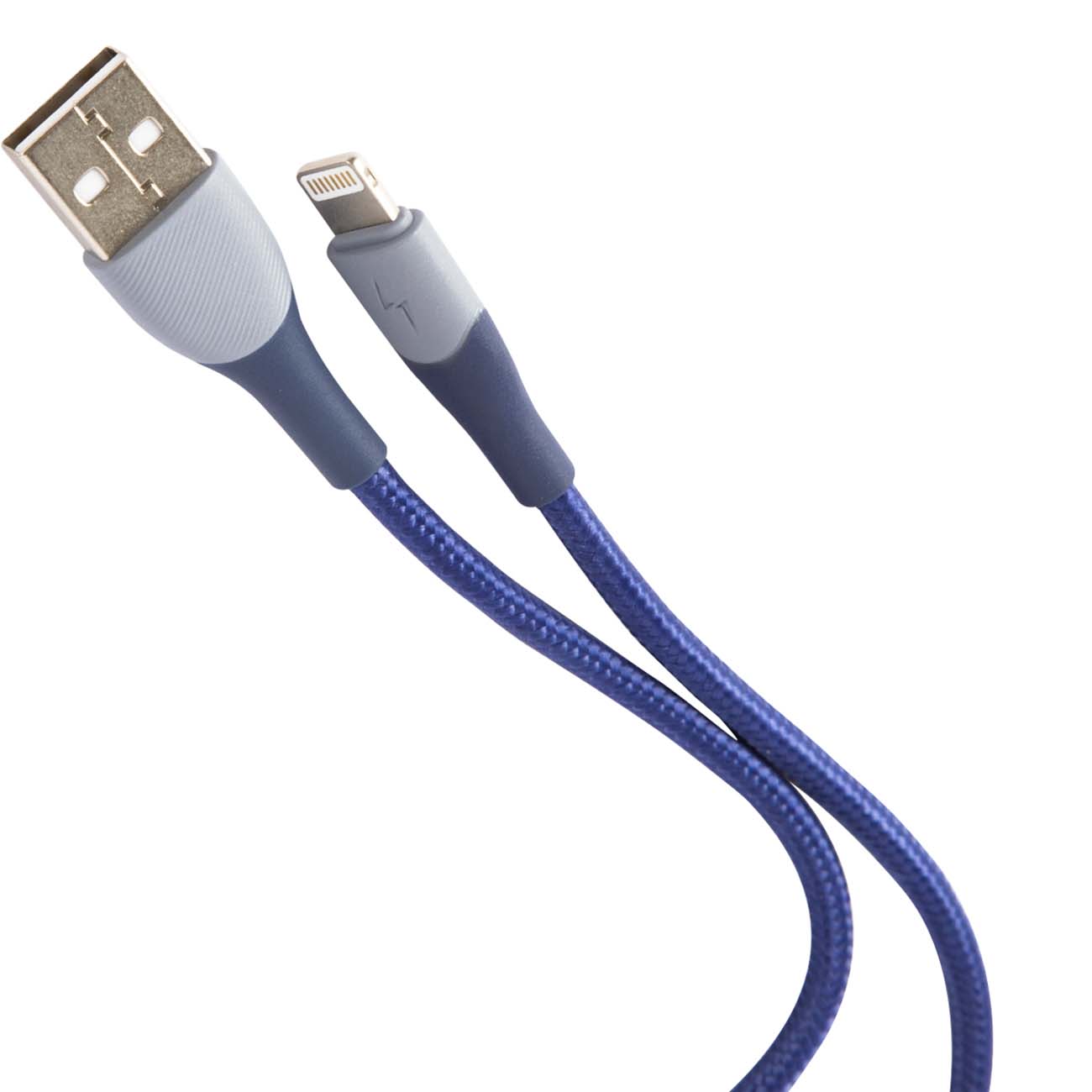

Кабель Lightning 8-pin-USB, 2.4A, 1.2м, синий USAMS U77 US-SJ541 (SJ541USB02), US-SJ541