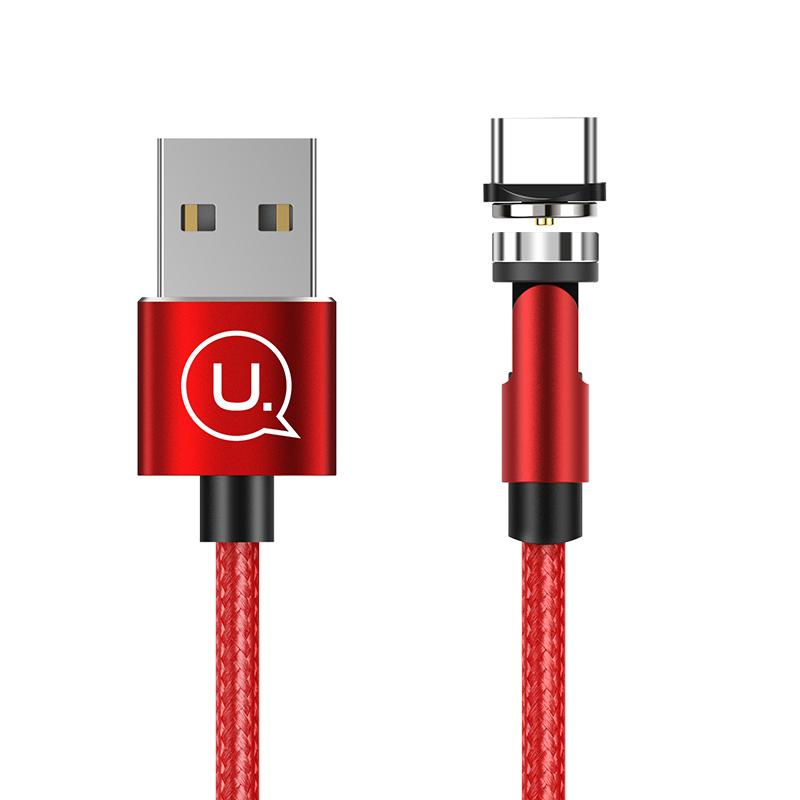 

Кабель USB Type-C(m)-USB 2.0(Am), 2.1A, 1м, красный USAMS U59 US-SJ473, US-SJ473