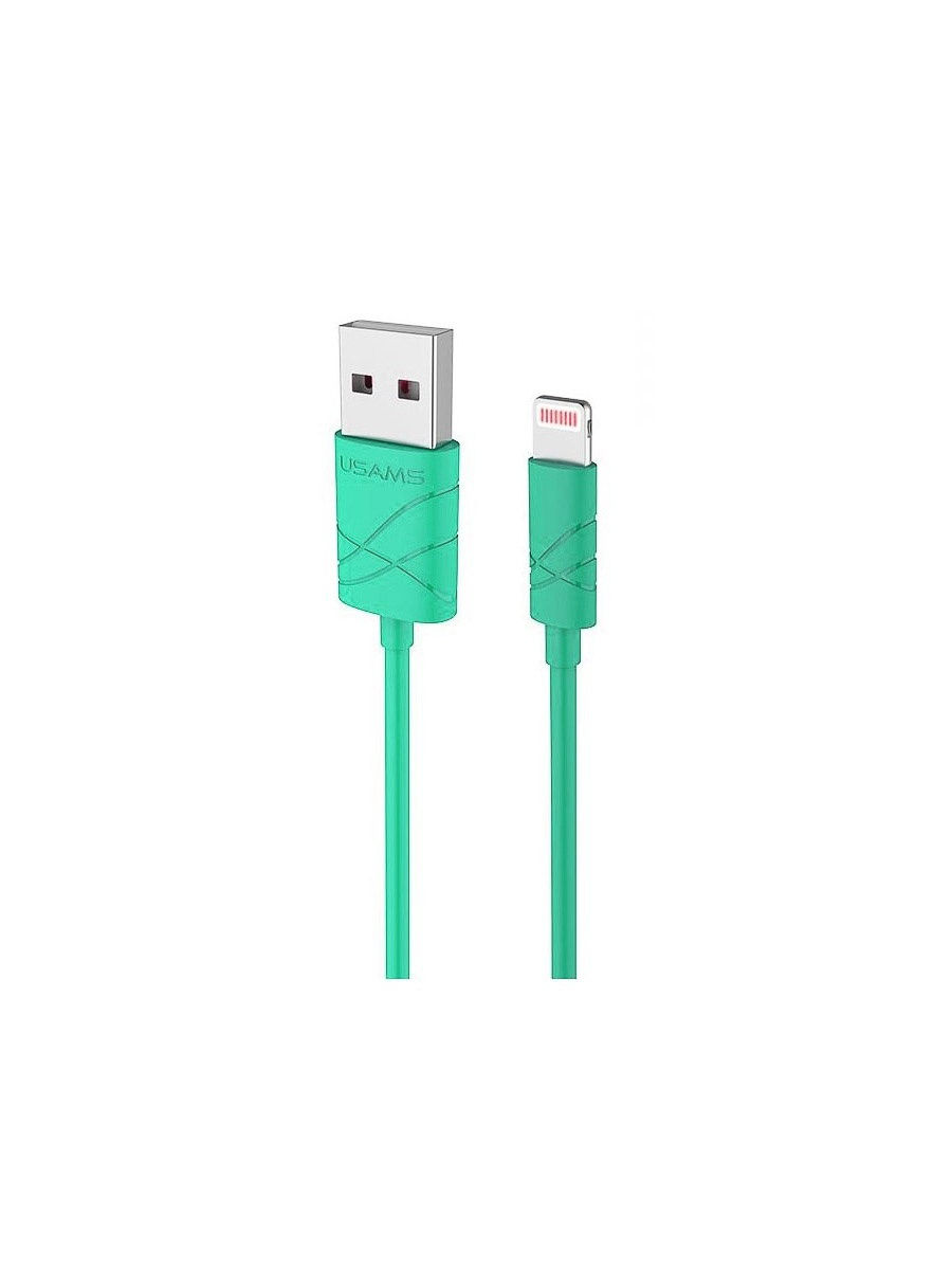 

Кабель Lightning 8-pin-USB, 2.1A, 1м, зеленый USAMS U-Gee US-SJ038 (6958444990132), US-SJ038