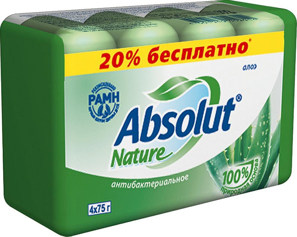 

Мыло Absolut Nature Алоэ Вера, антибактериальное, 4x75, 4шт. (6065), Алоэ Вера