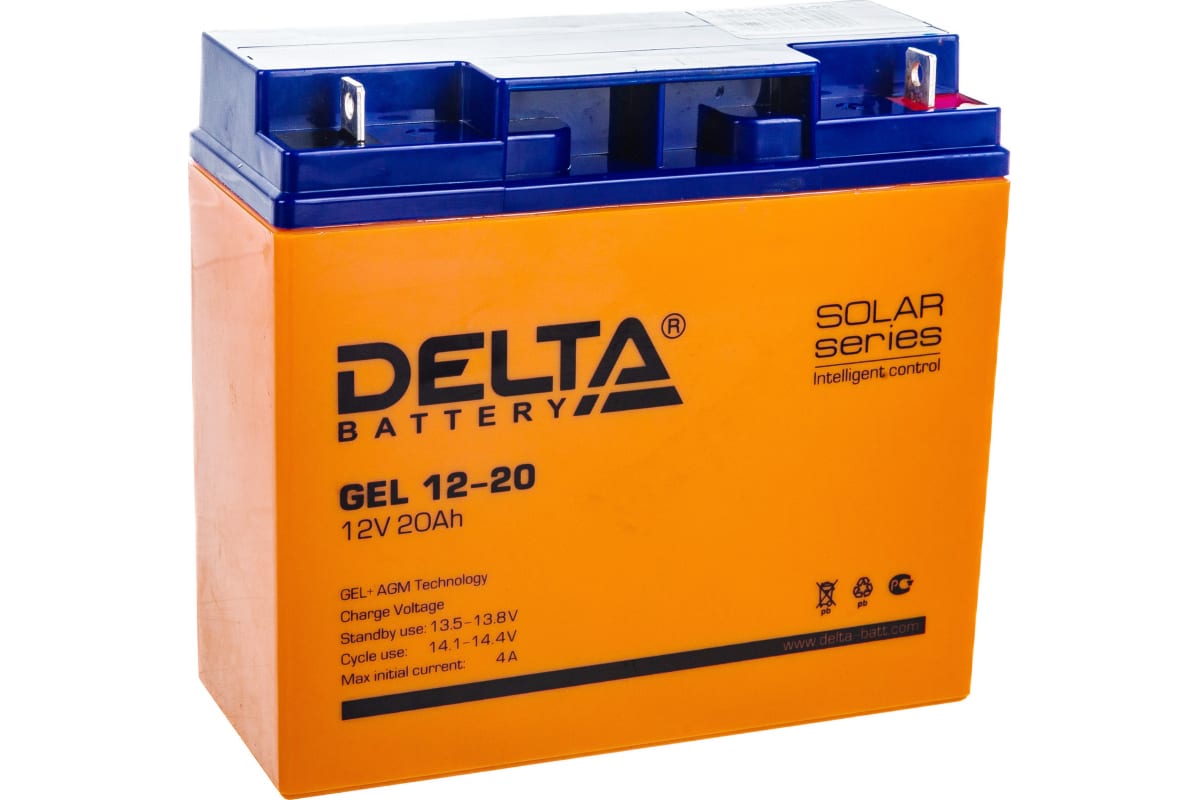 

Аккумуляторная батарея для ИБП Delta GEL 12-20, 12V, 20Ah, GEL 12-20