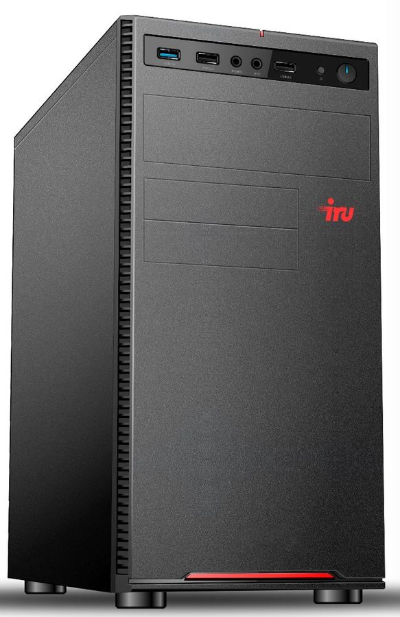 

Системный блок IRU Home 310H5SE, Intel Core i3 10105 3.7 ГГц, 8Gb RAM, 1Tb HDD+240Gb SSD, W10Pro, черный (1623387), 310H5SE