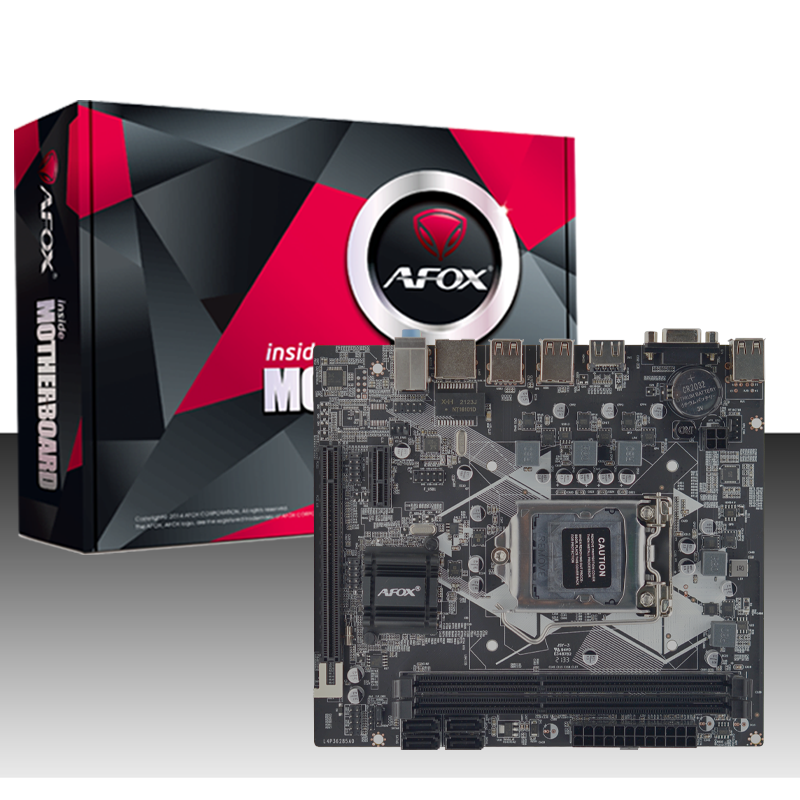Материнская плата AFOX IH61-MA2-V2, Socket1155, iH61, mATX