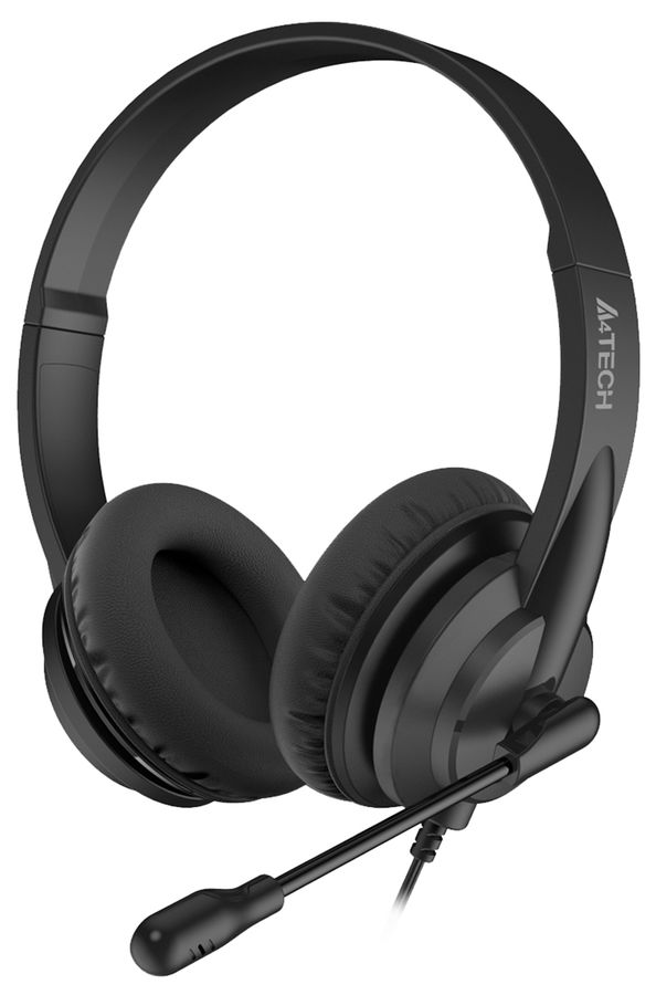 

Проводная гарнитура A4Tech HU-10, USB, черный (HU-10), HU-10