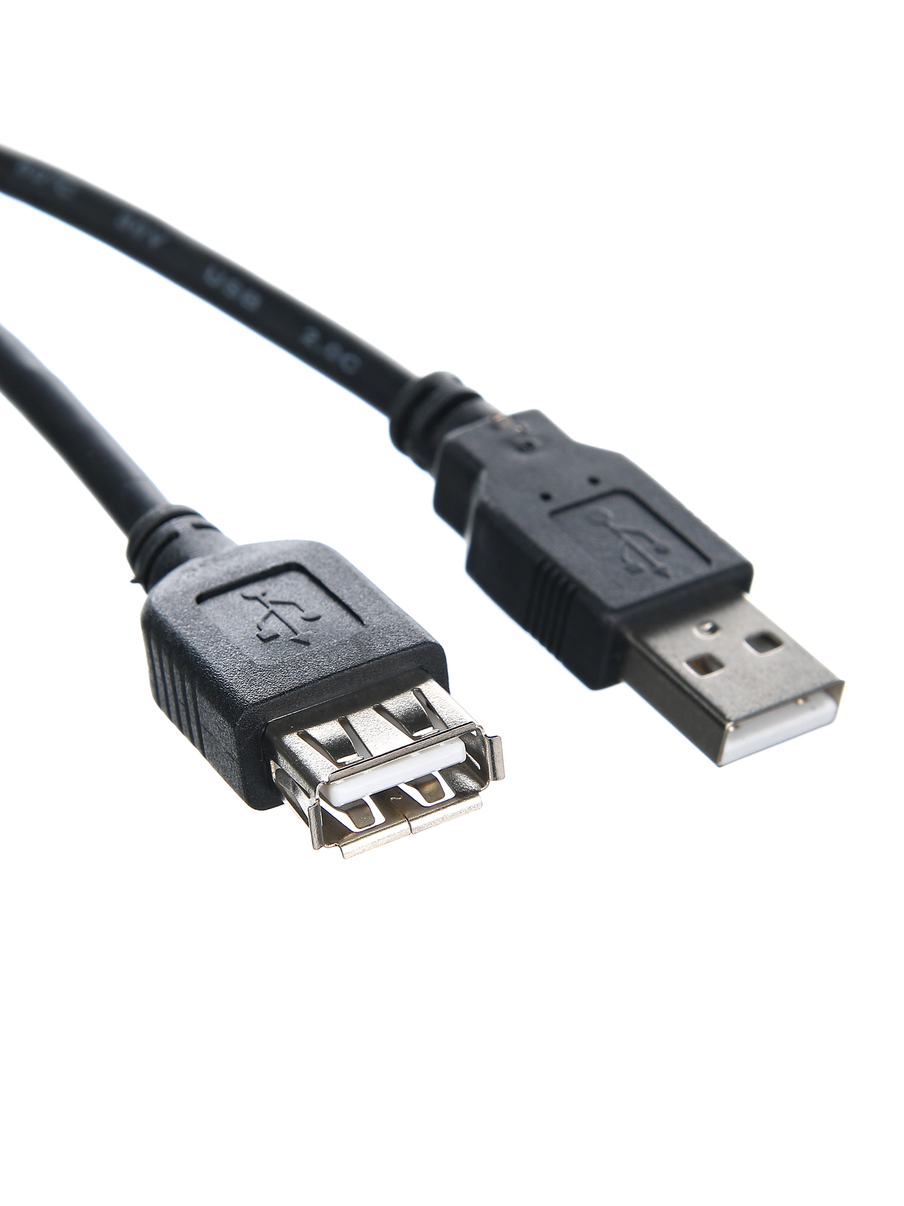 Кабель-удлинитель USB 2.0(Am)-USB 2.0(Af), 1.5 м, черный Telecom