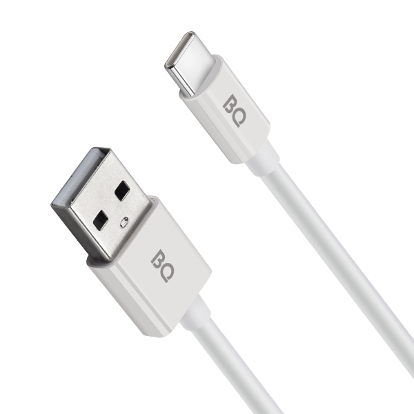 Кабель USB 2.0(Am)-USB 2.0 Type-C(m), 2A, 1.2м, белый BQ CС03