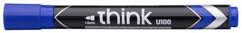 

Маркер перманентый Deli Think, синий (EU10030)