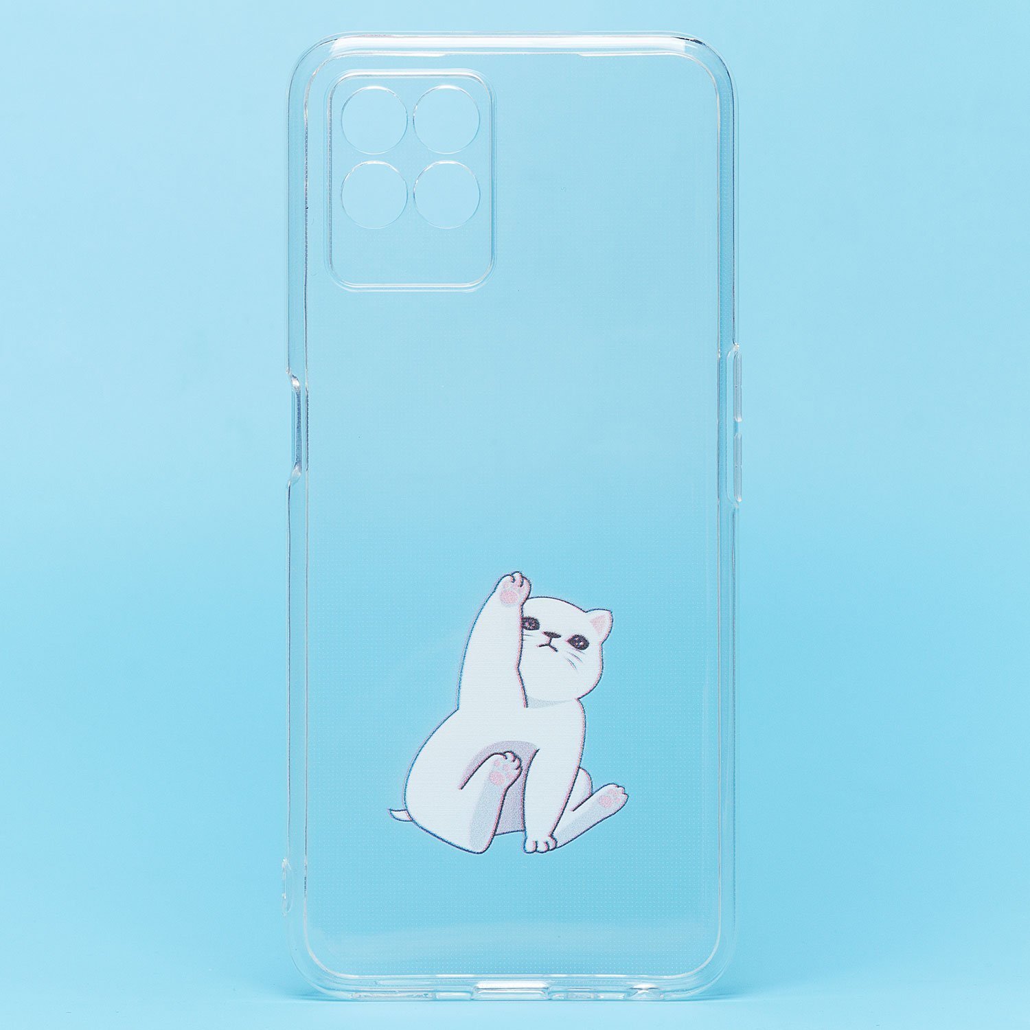 

Чехол-накладка SC270 для смартфона Realme 8i, силикон, прозрачный/принт (204863)