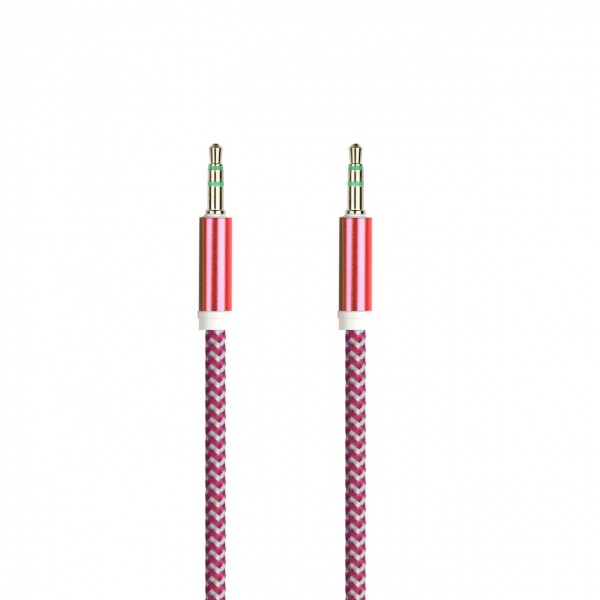 

Кабель Jack 3.5mm(M)-Jack 3.5mm(M), 1м, белый/красный Smartbuy AUX STRAIGHT A-35-35 (A-35-35box red), A-35-35