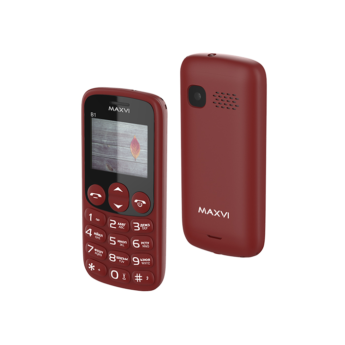 

Мобильный телефон MAXVI B1, 1.77" 128x160 TFT, Spreadtrum SC6531Е, 32Mb RAM, 32Mb, BT, 1xCam, 2-Sim, 600mAh, micro-USB, красное вино, B1