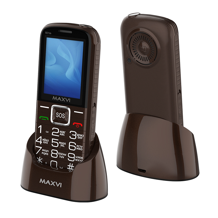 

Мобильный телефон MAXVI B21ds, 2.4" 240x320 TFT, MediaTek MT6261D, 32Mb RAM, 32Mb, BT, 1xCam, 2-Sim, 1600mAh, micro-USB, коричневый, B21ds