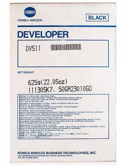 Девелопер Konica Minolta DV511, 225000 страниц, черный
