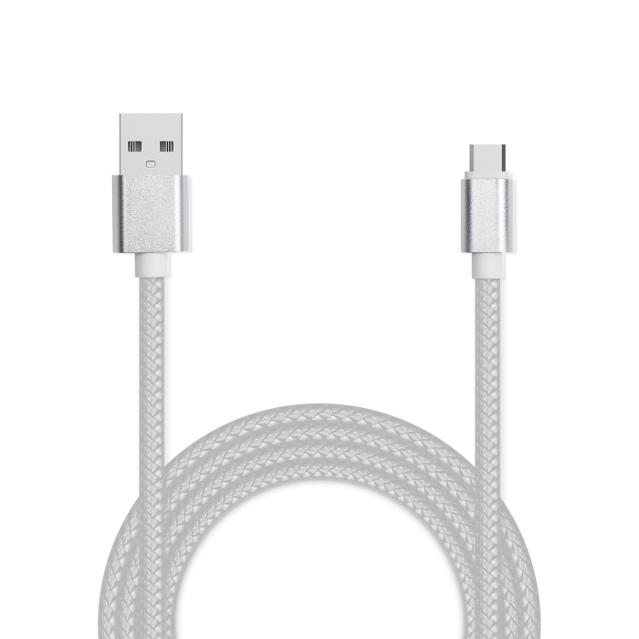 

Кабель USB 2.0(Am)-USB 2.0 Type-C(m), 3A быстрая зарядка, 1м, серебристый Jet.A JA-DC31 (JA-DC31 1m Silver), JA-DC31