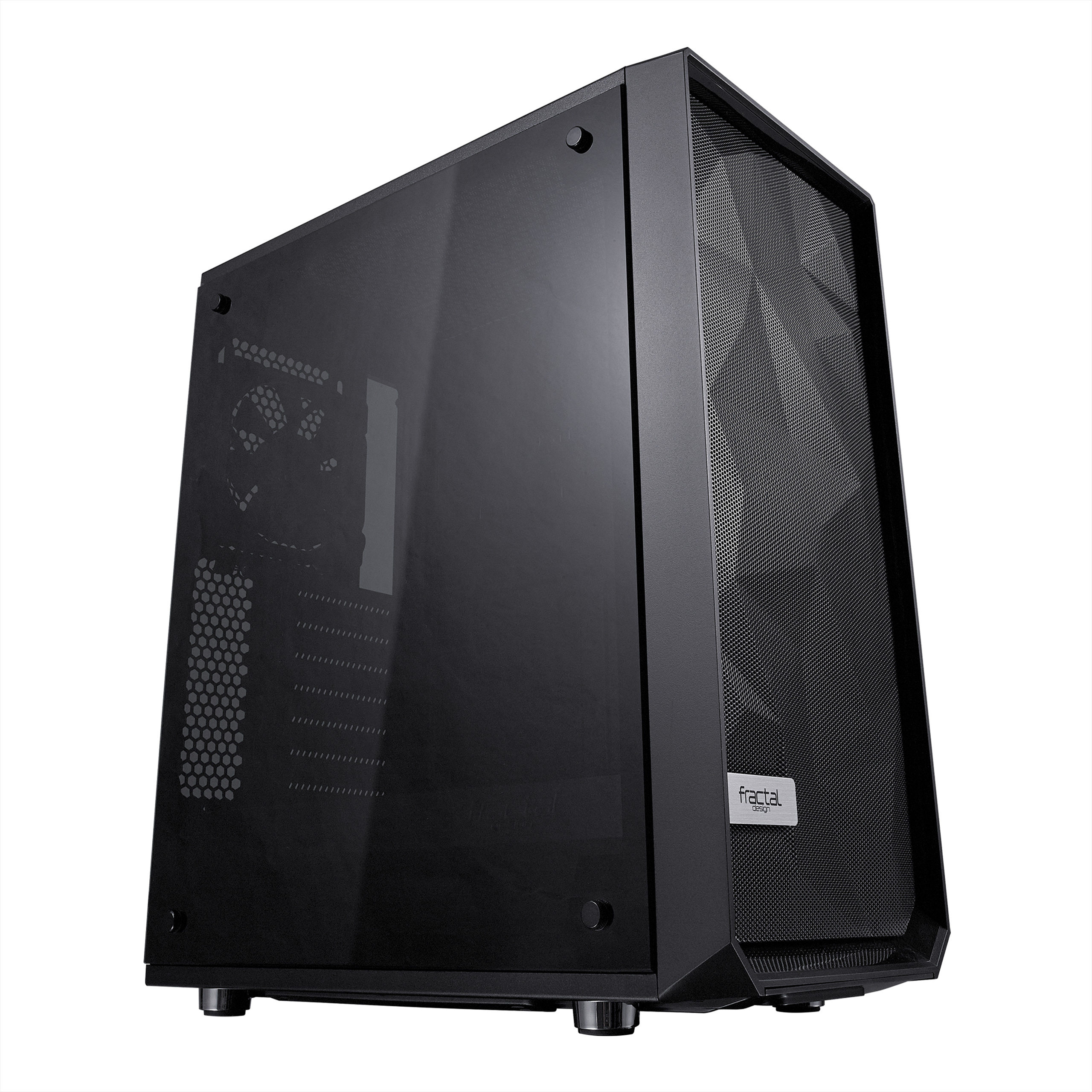 Корпус Fractal Design Meshify C Blackout TG Dark Tint / FD-CA-MESH-C-BKO-TG / плохая упаковка