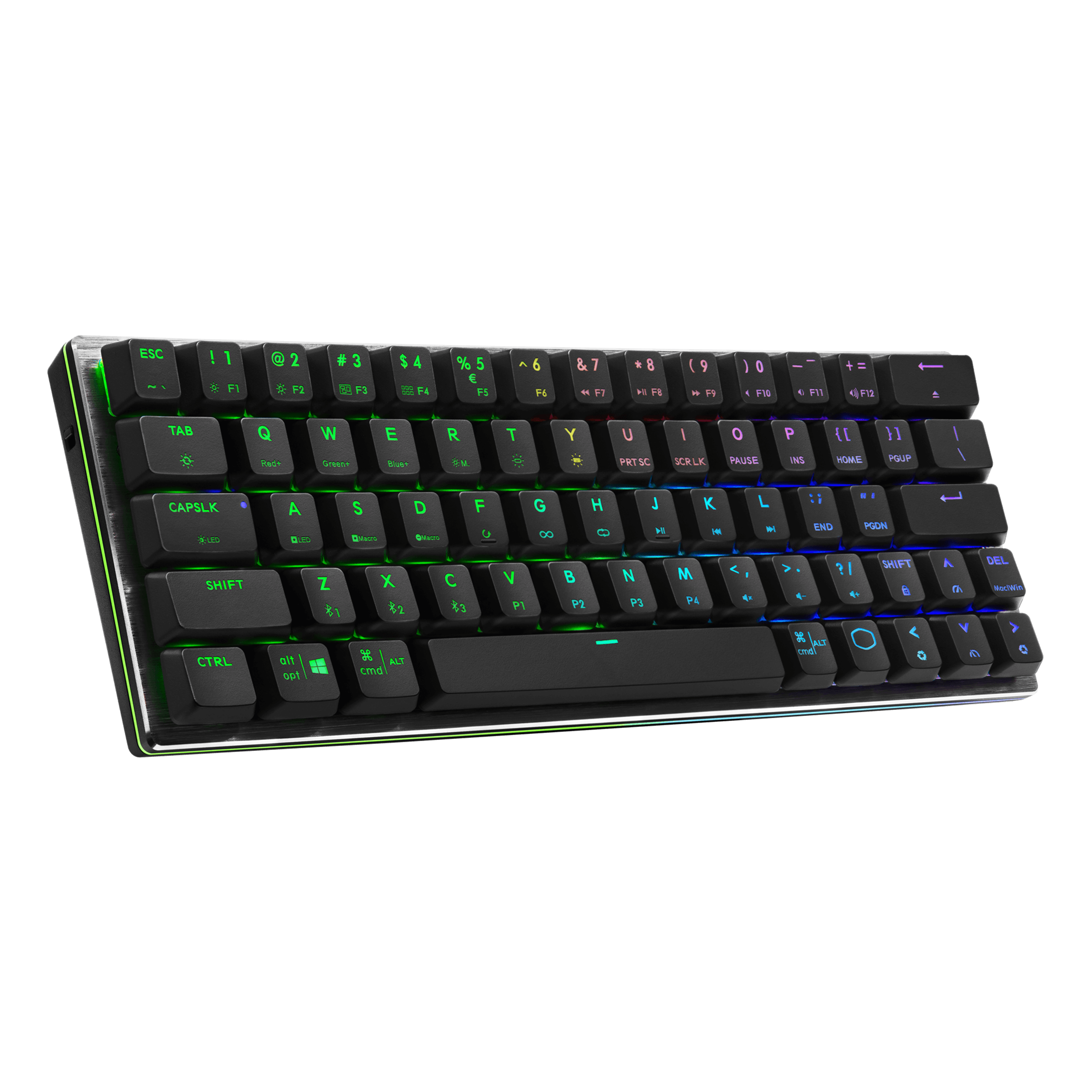

Клавиатура проводное/беспроводное Cooler Master SK622, гибридная, TTC Low Profile Mechanical Switch, подсветка, Bluetooth / USB, серый космос (SK-622-GKTR1-RU), SK622