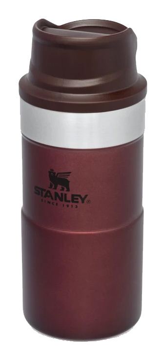 Термокружка Stanley Classic Trigger Action, 250мл, корпус сталь/колба сталь, бордовый (10-09849-013)
