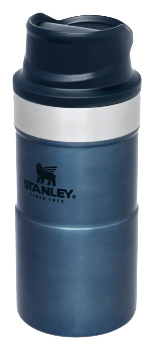 Термокружка Stanley Classic Trigger Action, 250мл, корпус сталь/колба сталь, синий (10-09849-012)