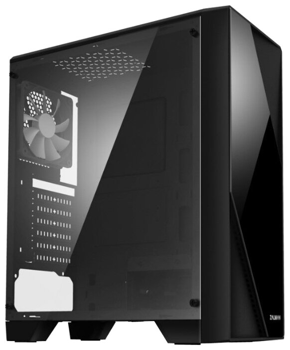 Корпус MidiTower Zalman S1 black (ATX, mATX, Mini-ITX, USB2.0 x2, USB3.0x1, без БП) (Zalman S1) Плохая упаковка