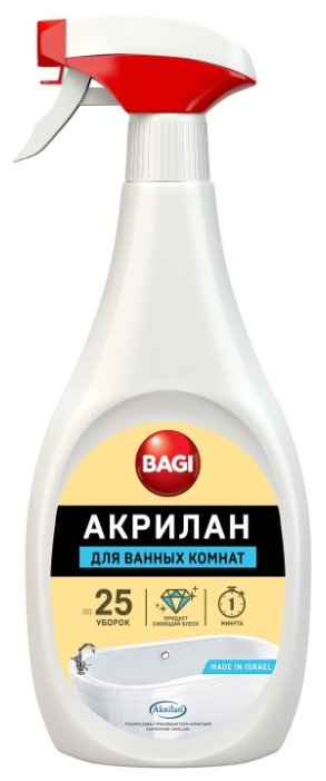 

Спрей для ванной комнаты Bagi Акрилан, 400мл (B-208214-N), Акрилан