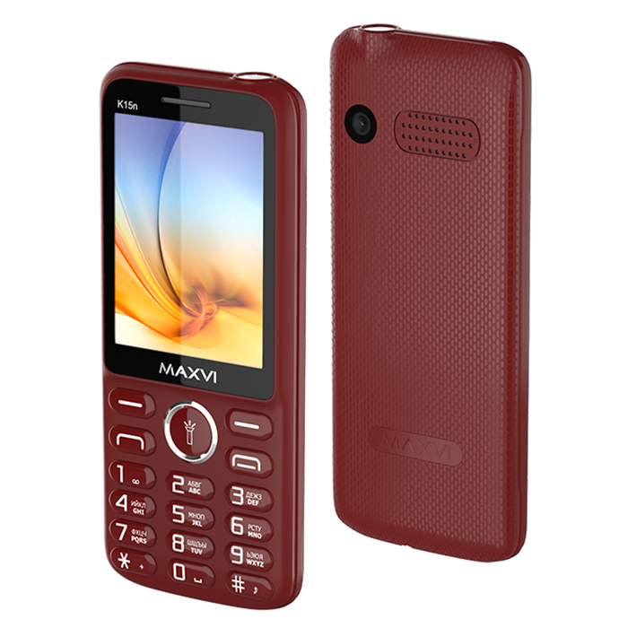 

Мобильный телефон MAXVI K15n, 2.8" 240x320 TFT, Spreadtrum SC6531, 32Mb RAM, 32Mb, BT, 1xCam, 2-Sim, 1400mAh, micro-USB, красное вино, K15n