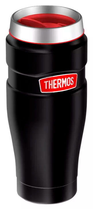 

Термокружка THERMOS SK1005 RCMB, 470мл, корпус сталь/колба сталь, черный/красный (374905), SK1005 RCMB