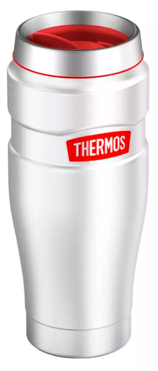 

Термокружка THERMOS SK1005 RCMW, 470мл, корпус сталь/колба сталь, белый/красный (375766), SK1005 RCMW