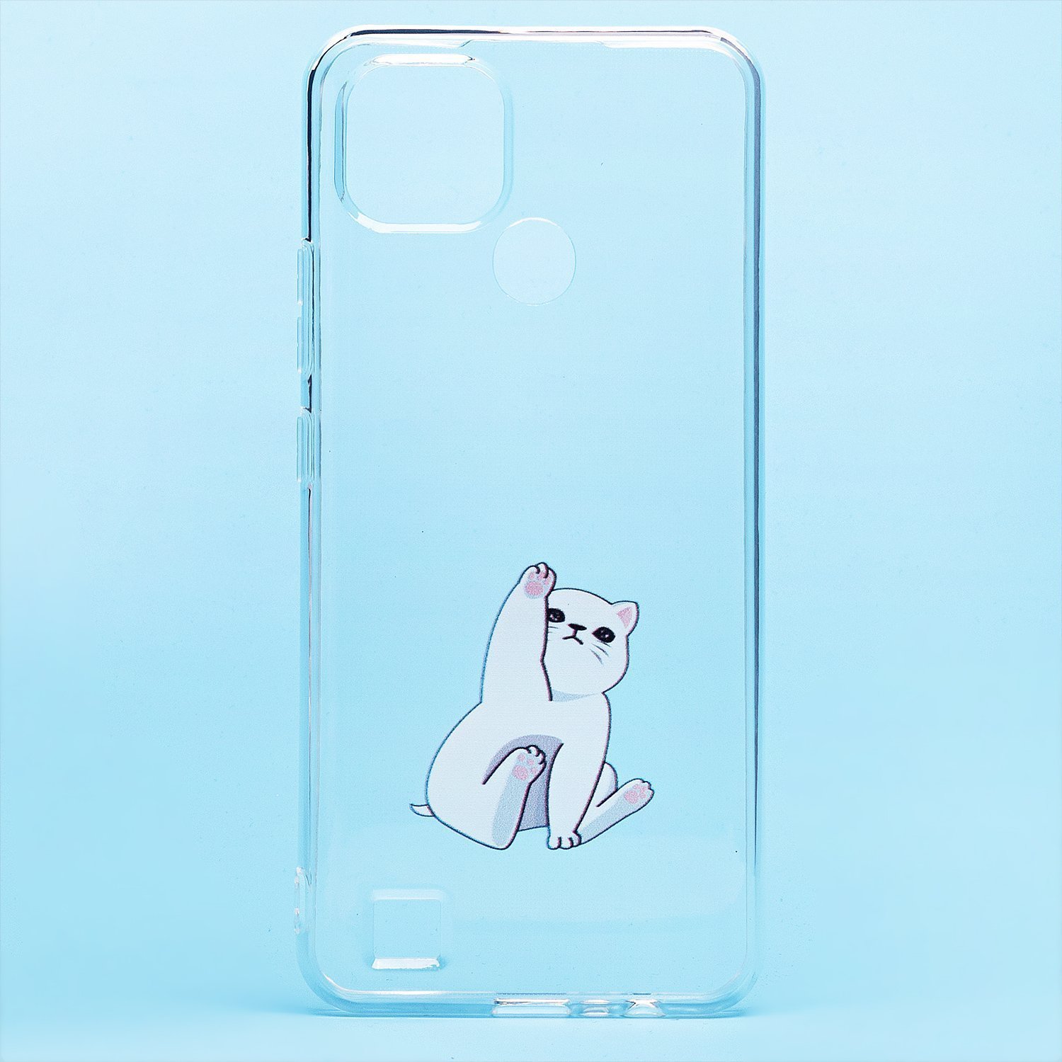 

Чехол-накладка SC270 для смартфона Realme C21, силикон, прозрачный/принт (204872)